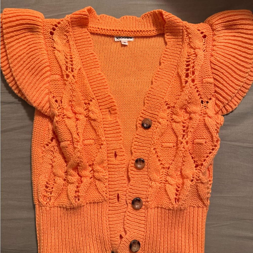 Vogue Orange Knit Sweater